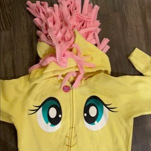 My little pony flutter shy zip up hoodie size M